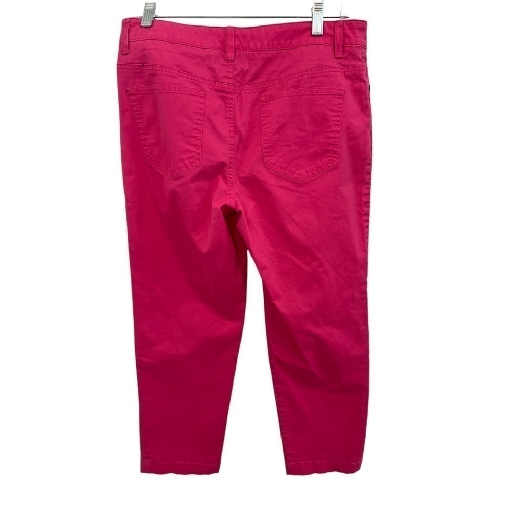 JONES New York Sport Pink Cotton Spandex Classic Jeans Barbiecore Size 8 - Picture 5 of 5